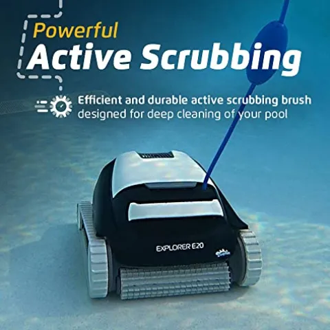 Dolphin Explorer E20 Robotic Pool Vacuum Cleaner Gray