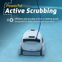 Dolphin Explorer E50 Wi-Fi Robotic Pool Vacuum Cleaner with Caddy White