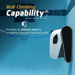 Dolphin Explorer E50 Wi-Fi Robotic Pool Vacuum Cleaner with Caddy White