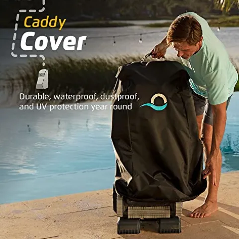 Dolphin Explorer E50 Wi-Fi Robotic Pool Vacuum Cleaner with Caddy & Cover White