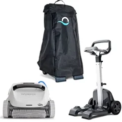 Dolphin Explorer E50 Wi-Fi Robotic Pool Vacuum Cleaner with Caddy & Cover White