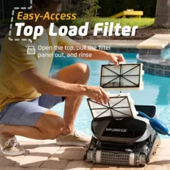 Dolphin Explorer E25 Wi-Fi Robotic Pool Vacuum Cleaner Black