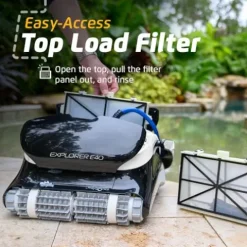 Dolphin Explorer E40 Wi-Fi Robotic Pool Vacuum Cleaner Black