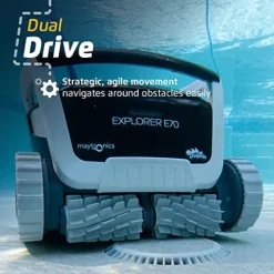 Dolphin Explorer E70 Wi-Fi Robotic Pool Vacuum Cleaner Black
