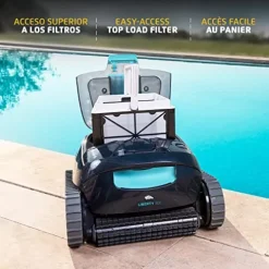 Dolphin Liberty 300 Cordless Magnetic Charge Robotic Pool Vacuum Cleaner Blue