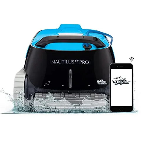 Dolphin Nautilus CC Pro Wi-Fi Robotic Pool Vacuum Cleaner Black