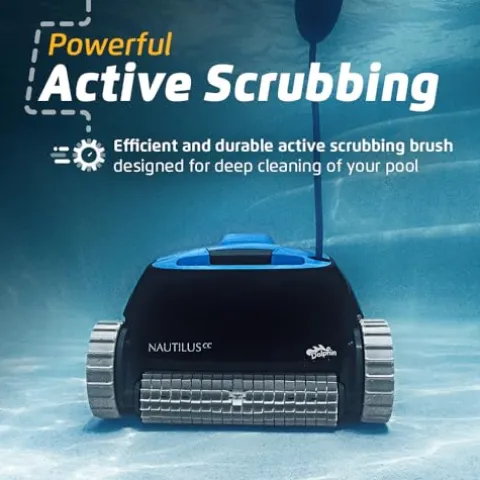 Dolphin Nautilus CC Robotic Pool Vacuum Cleaner – Blue/Black