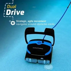 Dolphin Nautilus CC Supreme Automatic Robotic Pool Vacuum Cleaner with Caddy Black