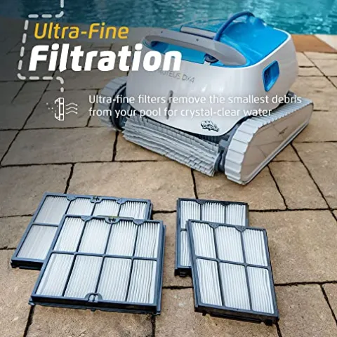 Dolphin Proteus DX4 Automatic Robotic Pool Vacuum Cleaner White