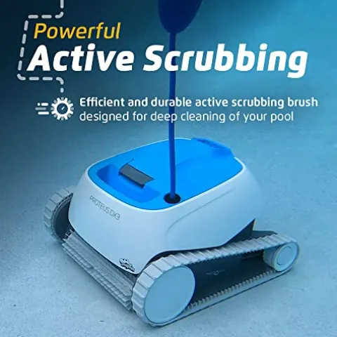 Dolphin Proteus DX3 Robotic Pool Vacuum Cleaner White