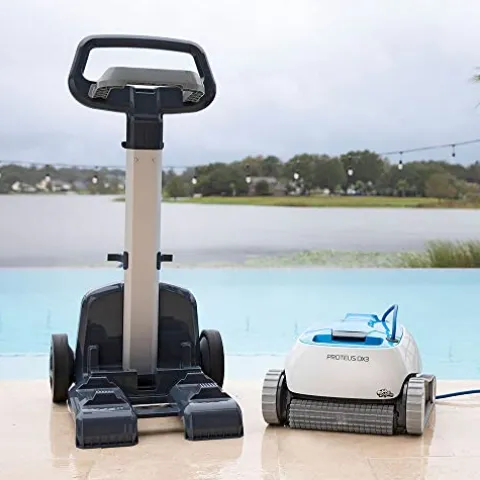 Dolphin Proteus DX3 Robotic Pool Vacuum Cleaner White