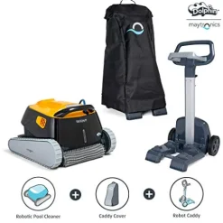 Dolphin Robotic Pool Vacuum Cleaner with Caddy Cover