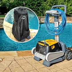 Dolphin Robotic Pool Vacuum Cleaner with Caddy Cover