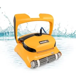 Dolphin Wave 60 Robotic Pool Vacuum Cleaner with Caddy Yellow