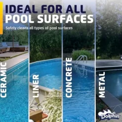 Dolphin Wave 60 Robotic Pool Vacuum Cleaner with Caddy Yellow