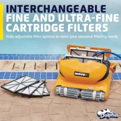 Dolphin Wave 80 Robotic Pool Vacuum Cleaner Yellow