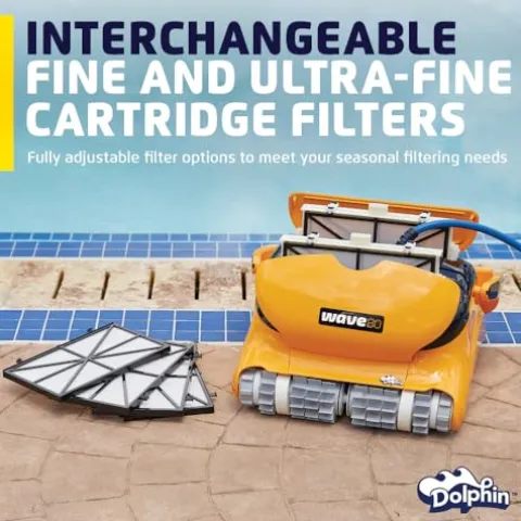 Dolphin Wave 80 Robotic Pool Vacuum Cleaner Yellow