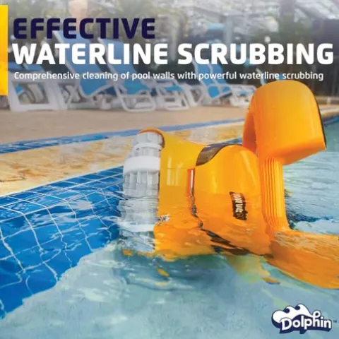 Dolphin Wave 80 Robotic Pool Vacuum Cleaner Yellow