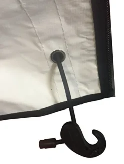 DOORWORKS GOLF CART ENCLOSURES Blue Universal Golf Cart Cover with Travel Bag – Portable & Drivable 4-Sided – Fits EZGO TXT RXV & Club Car DS Precedent Onward (Blue, 60” L X 44” W)