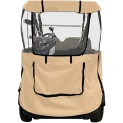DOORWORKS GOLF CART ENCLOSURES Premium Yamaha Drive & Drive 2 Golf Cart Cover – Tan Marine Grade Vinyl