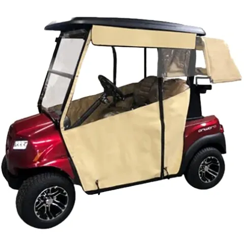 DOORWORKS GOLF CART ENCLOSURES Club Car Onward Golf Cart Cover Tan Vinyl