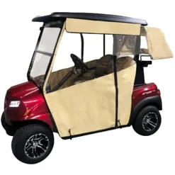 DOORWORKS GOLF CART ENCLOSURES Tan Vinyl Golf Cart Cover