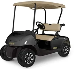 DOORWORKS GOLF CART ENCLOSURES EZGO RXV Sunbrella Canvas Cart Cover – Wheat