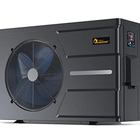 DR. INFRARED HEATER DR-650HP Full DC Inverter Heat Pump for Ground Swimming Pools, Black