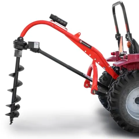 DR Power Tractor Post Hole Digger Construction Grade Steel Orange