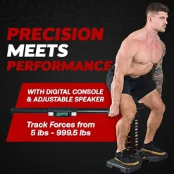 Dragon Door Isomax Isometric Training Equipment – Barbell with Digital Force Generation Meter – At Home Isometric Handgrip Workout Machine