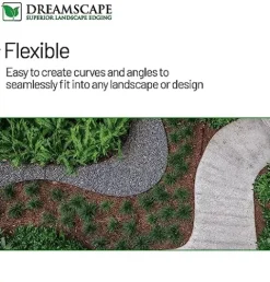 Dreamscape Cleanline Aluminum Edging Mill Finish 3/16″W x 4″H x 8’L