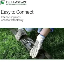 Dreamscape Cleanline Aluminum Edging Black Anodized 3/16″W x 5.5″H x 8’L