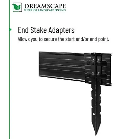 Dreamscape PRO Aluminum Landscape Edging – Easy Install Professional Border – 120ft Total – Black Anodized