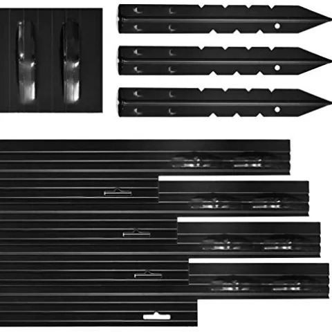 Dreamscape PRO Aluminum Landscape Edging – Easy Install Professional Border – 120ft Total – Black Anodized