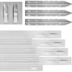 Dreamscape PRO Aluminum Landscape Edging – Easy Install Professional Landscaping Border – 80ft Total – Mill Finish (Natural Aluminum)