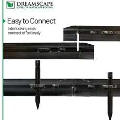 Dreamscape ProLine Aluminum Landscape Edging 120 Ft Bronze Duraflex