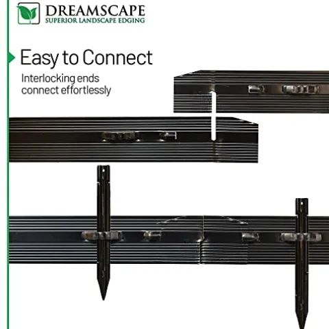 Dreamscape ProLine Aluminum Landscape Edging 120 Ft Bronze Duraflex