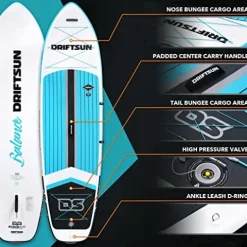 Driftsun Inflatable Stand Up Paddle Board – Extra Wide ISUP Package