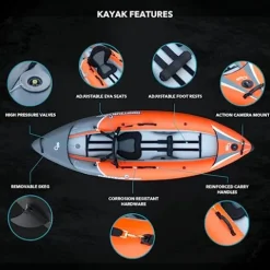 Driftsun Rover 120 Inflatable Kayak – White Classic