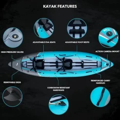 Driftsun Rover Inflatable Tandem Kayak White Water – Rover 220