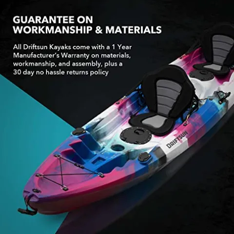 Driftsun Teton 120 Hard Shell Kayak Pink/Blue