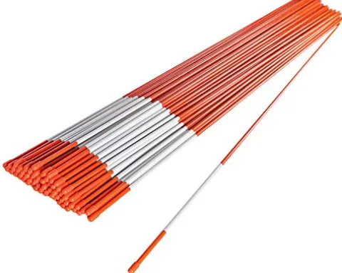 Driveway Markers Orange Reflective Fiberglass 5/16″ x 48