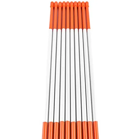 Driveway Markers Orange Reflective Fiberglass 5/16″ x 48