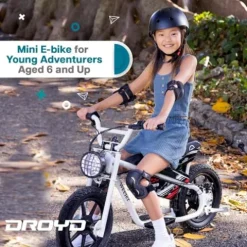 Droyd Electric Mini Balance Bike Kids 6+ 200W 14in Tire White