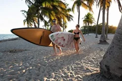 DUNNRITE Inflatable Stand Up Paddle Board Kit Natural Wood