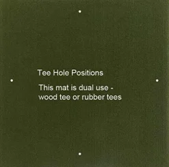 DURA-PRO Perfect Reaction Golf Mat 5×5 Feet Premium Turf Indoor/Outdoor – Golf Stance Mat with Accessories