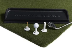 DURA-PRO Perfect Reaction Golf Mat 5×5 Feet Premium Turf Indoor/Outdoor – Golf Stance Mat with Accessories
