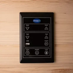 Durasage 3-Person Carbon Infrared Sauna – Canadian Hemlock Wooden – 2000 Watts – Bluetooth, FM Radio & USB Input