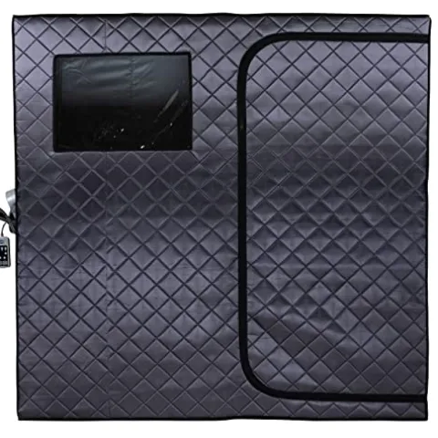 Durasage Portable Full Size Infrared Sauna 2-Person Gray