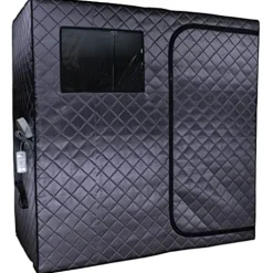 Durasage Portable Full Size Infrared Sauna 2-Person Gray
